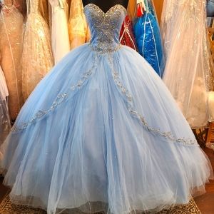 Cinderella Pastel Blue Quince Ballgown